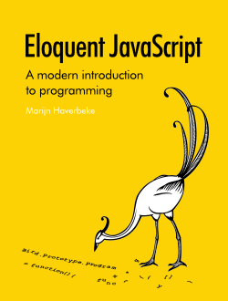 book cover Eloquent JavaScript